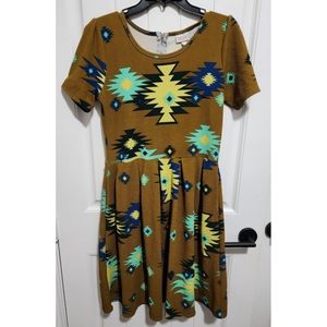 Lularoe Amelia dress large aztec southwestern boho large